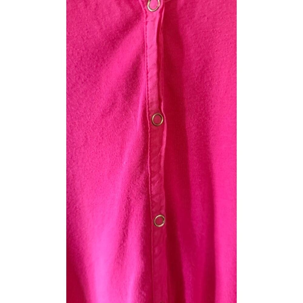 Fresh Produce Women’s XL Pink Cotton Snap Front Cardigan Top Made in USA - Picture 3 of 7